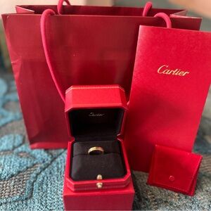 Cartier love ring SMALL 18k gold band size 7 or 54